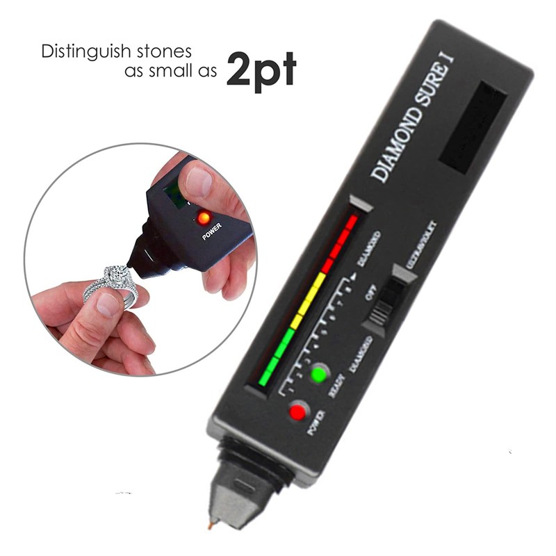 Diamond Tester Pen,High Accuracy Jewelry Diamond Tester,Professional Diamond Selector,Jewelry Diamond