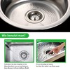 HUAERSICO Universal Sink 80 mm, Strainer Basket Stainless Steel 82