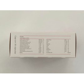 Geadité | Vitaminas Prenatales | Fórmula patentada completa de Vitaminas, Minerales, Ácido Fólico, Omega 3, DHA | 30 Cápsulas de Gelatina Blanda