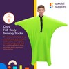 Special Supplies Green Sensory Body Sock Full-Body Wrap to Relieve