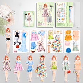 Daniel Axel Magnetic Princess Dress Up Paper Doll Pretend Play Toys Magnet People Clothes Puzzles Game for 3+ Year Old Girls Toddler,Preschool Learning Created Imagine Set Birthday Gift