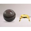 Narmada Shiva Lingam Crystal Ball with Stand - 2" Inches