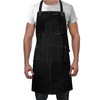 MAALIKPRO Leather Welding Work Apron with 9 Tool Pockets (Black)