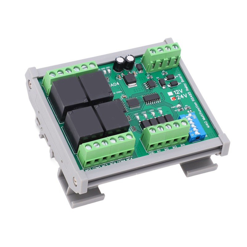 RS485 Relay Module 4 Channel RTU PCB Board with Housing