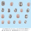 XUZOO 24 Nail Tips, 3D Shape, 3D Nails, Short, Long,