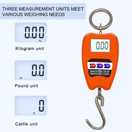 Hanging Weight Scale Industrial Heavy Duty for Farm, Hunting, Bow Draw Weight, Big Fish & Hoyer Lift with Accurate Sensor Digital, Professional