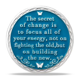 Butterfly Sobriety Chip Recovery Gift AA Medallion Coin Change is The Essence of Life