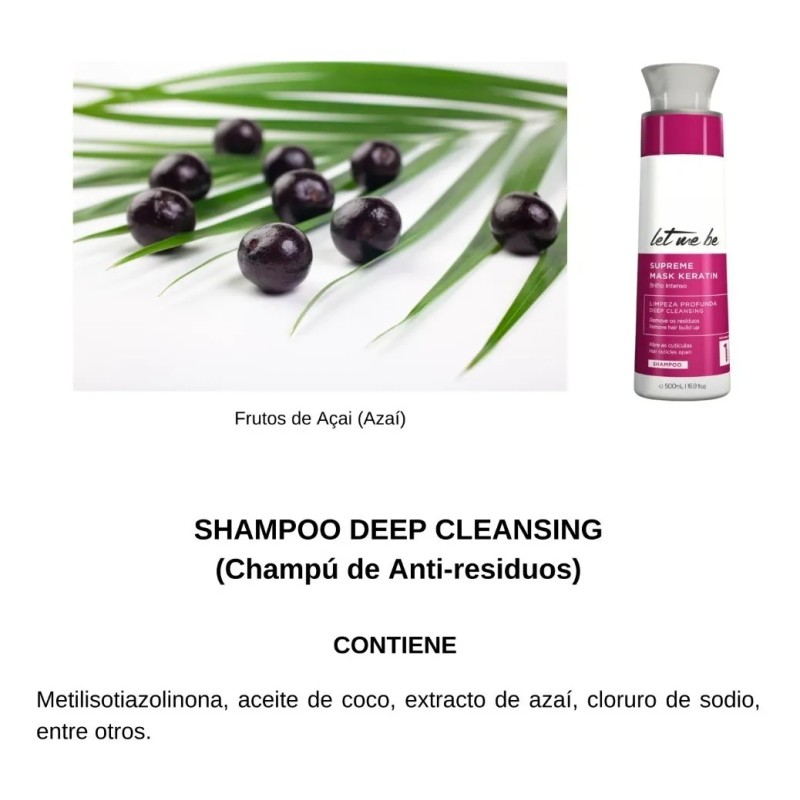 Champú Anti-residuos Let Me Be 500 Ml Prelavado Alisado