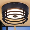 Yisuro Outdoor Ceiling Light with Motion Sensor Flush Mount Farm