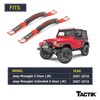 TACTIK 3-in-1 Tactical Grab Handle Pair, Red - Compatible with