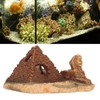Aquarium Pyramid Decor Realistic Safe Resin Fish Tank Pyramid Hiding