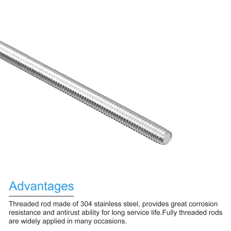 QUARKZMAN Threaded Rod M4 x 130 mm Fully Threaded Rod