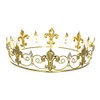Men's Full King's Crown for Theather Prom Party - Clear
