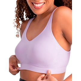 SHAPERMINT Bras for Women - Bras for Women no Underwire, Bralettes for Women Plus Size, Wireless Push up Bra Lavender