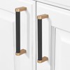 BUKOBYHE 10 Pack 5Inch(128mm) Kitchen Cabinet Handles Black and Champagne