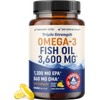 Omega-3 Fish Oil Supplement 3600 mg | EPA & DHA