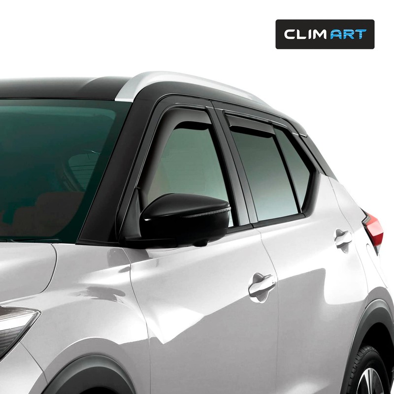 CLIM ART in-Channel Incredibly Durable Rain Guards for Nissan Kicks