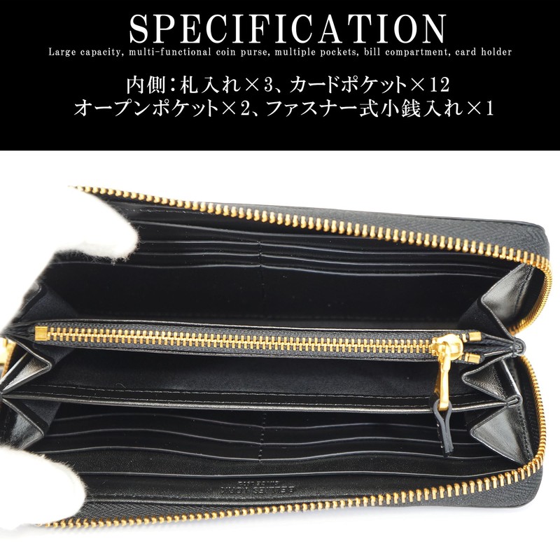 BlissLeather Craftsmanship of Florentine Leather [Top Italian Leather] Long Wallet,