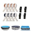 SIHAIAN Pool Cover Clip Kit and Pool Cover Side Organizer