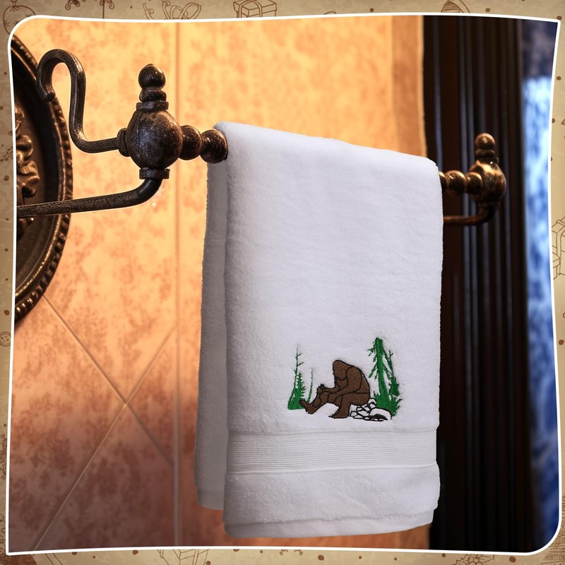 FuWeave 3 Pcs Bigfoot Hand Towel Novelty Big Foot Sasquatch