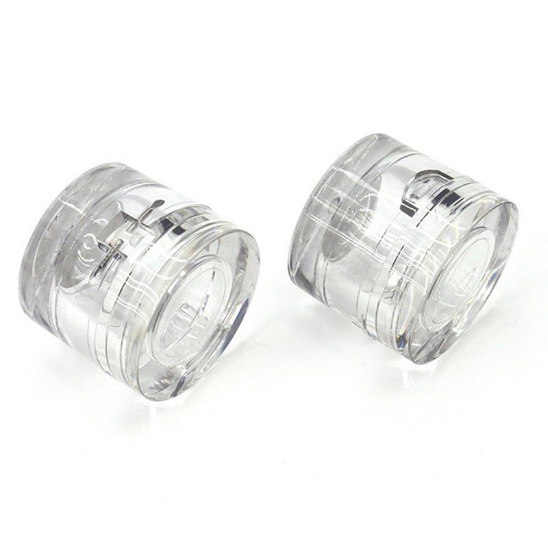 5 Pcs 5g/5ml Premium Acrylic Clear Round Jars Refillable Cosmetic