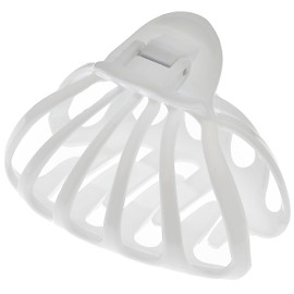 Camila Paris Hair Clip, French Octopus Claw Clip, Large Hair Clips for Thick Hair, Durable Girls Hair Clips for Women, Strong No-Slip Grip, Made in France, 3 Inch, White