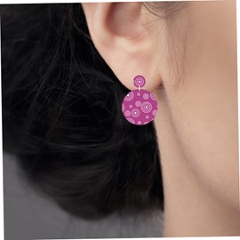 OSALADI 3pcs Polymer Clay Printing Molds for Earring and Craft Projects Non Stick DIY Clay Craft Cutting Molds Easy to Clean and Reusable Pottery Tools for Unique Jewelry Making