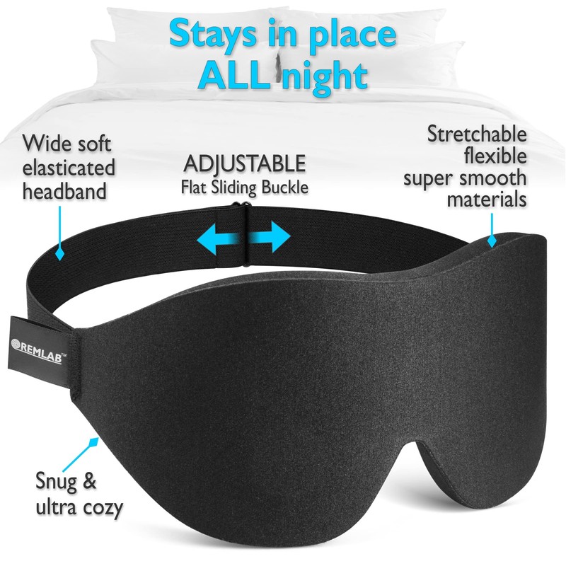 Sleep Mask Sleeping Blindfold, Light Blocking 3D Design Blackout Eye