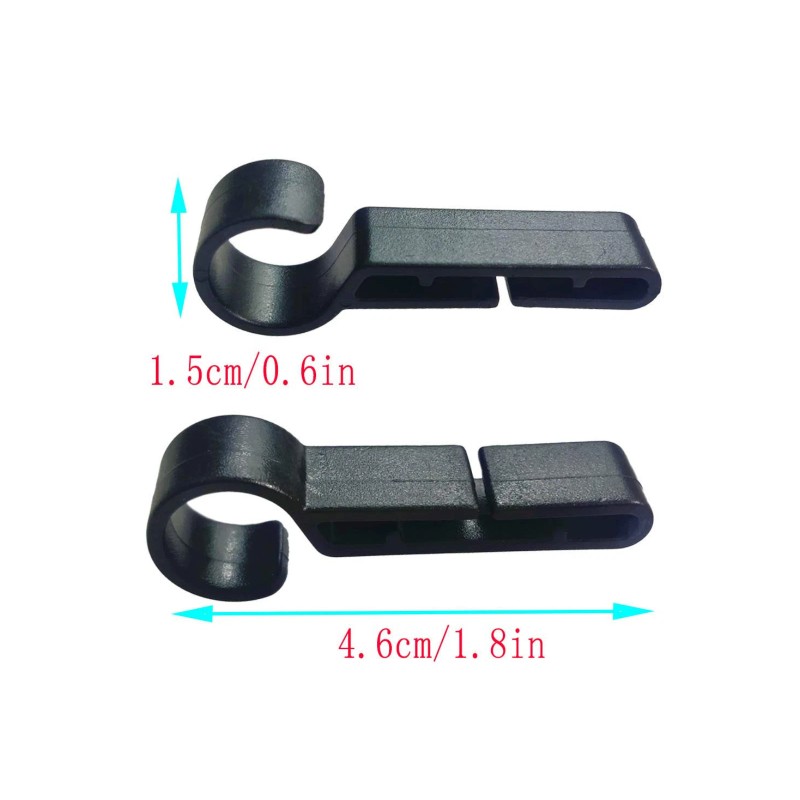 TTSAM 10 Hard Hat Clips – Nylon Headlamp Mount for