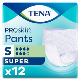 TENA TENA Pants Super | Size Small | Case Saver | 7 Drops | Incontinence Pants | 1 Pack of 12