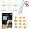 MAJCL Spritz Cookie Press Gun with 12 Discs & 6