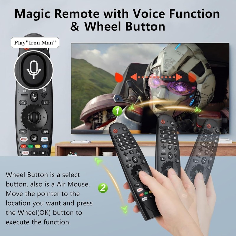 QIQIAZI Voice Magic Remote Control AKB75855501 Only for LG Smart