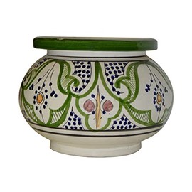 Moroccan Handmade Ceramic Ashtrays Smokeless Cigar Exquisite design with Vivid Colors X-large