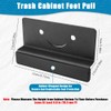 zxbaers Cabinet Foot Pull with Adhesive and Screws, Foot Pull