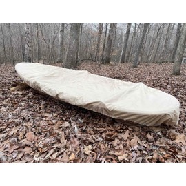 Cypress Rowe Outfitters Nature Proof 14' 15' Canoe/Kayak Cover for Outdoor Storage, fits 14' to 15' to 15'6" Canoes and Kayaks
