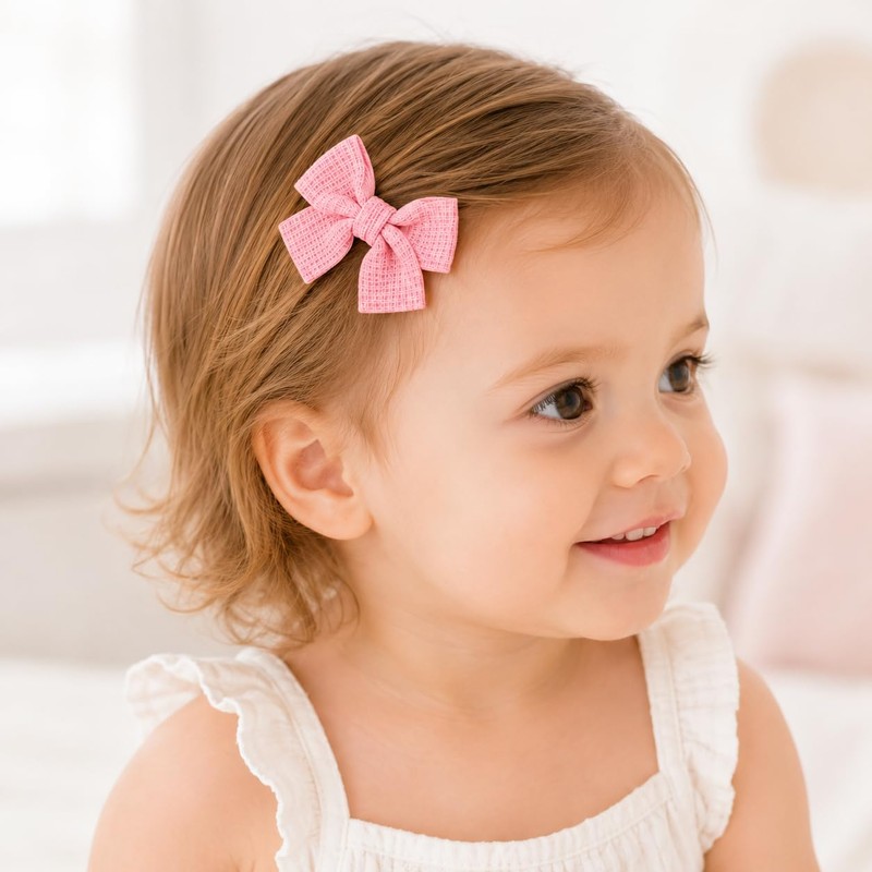 Danyarts 20PCS Toddler Hair Bows for Baby Girls, Small Toddler