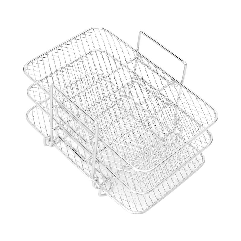 Fryer Racks Stainless Steel 3 Stackable Racks for Ninjia DZ201