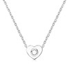 SBI Jewelry Women Silver Initial Necklace O Name Letter Pendant