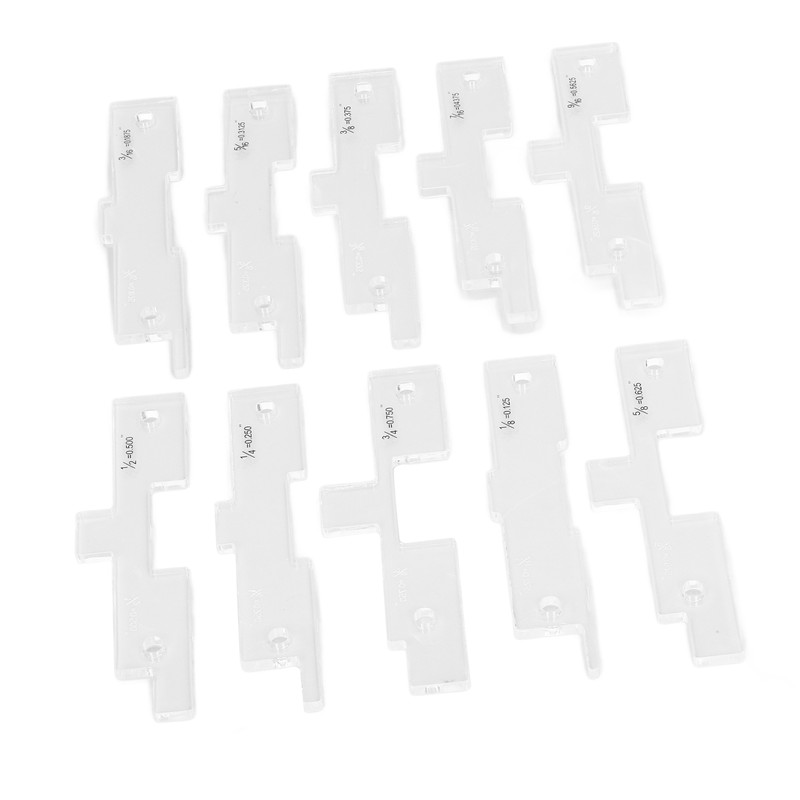 10PCS Router Table Set Up Bars Transparent Acrylic High Accuracy