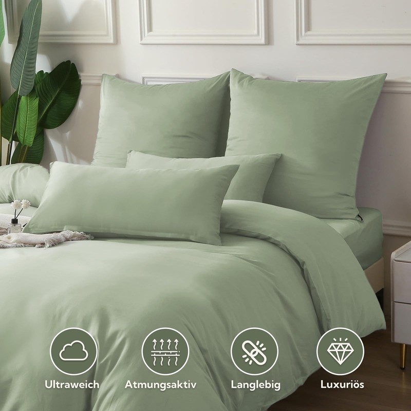SOULFUL Satin Cushion Cover 40 x 80 cm, Cotton, Pillowcases