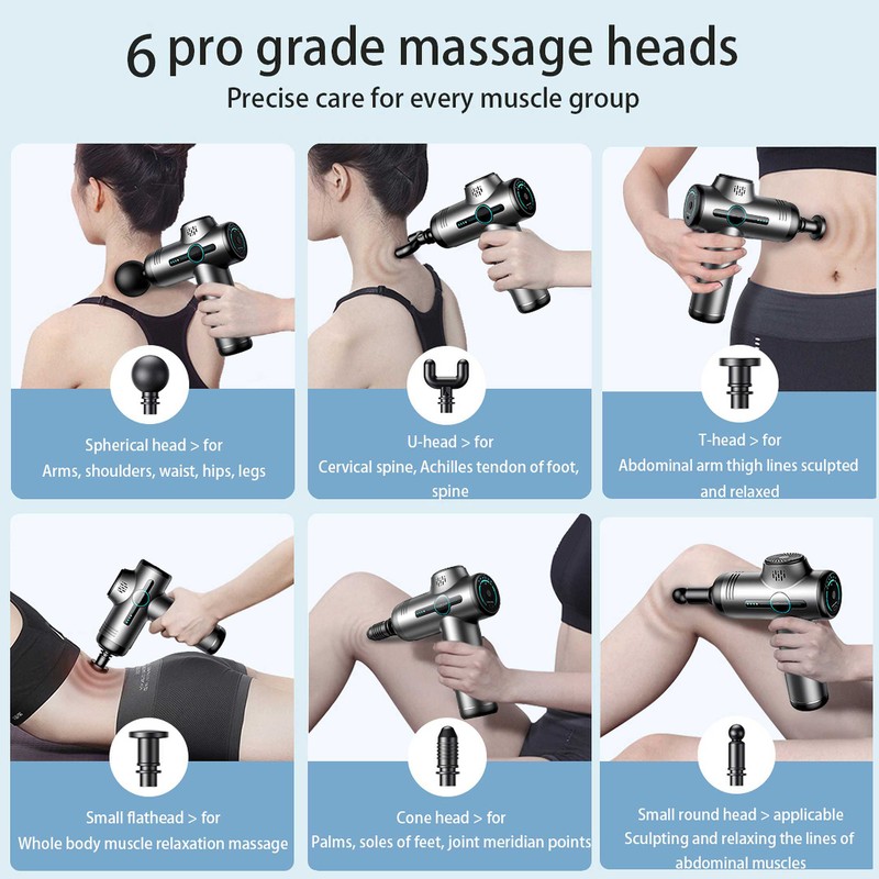 Home Portable Fascia Gun Muscle Relaxation Massage Device Deep Tissue