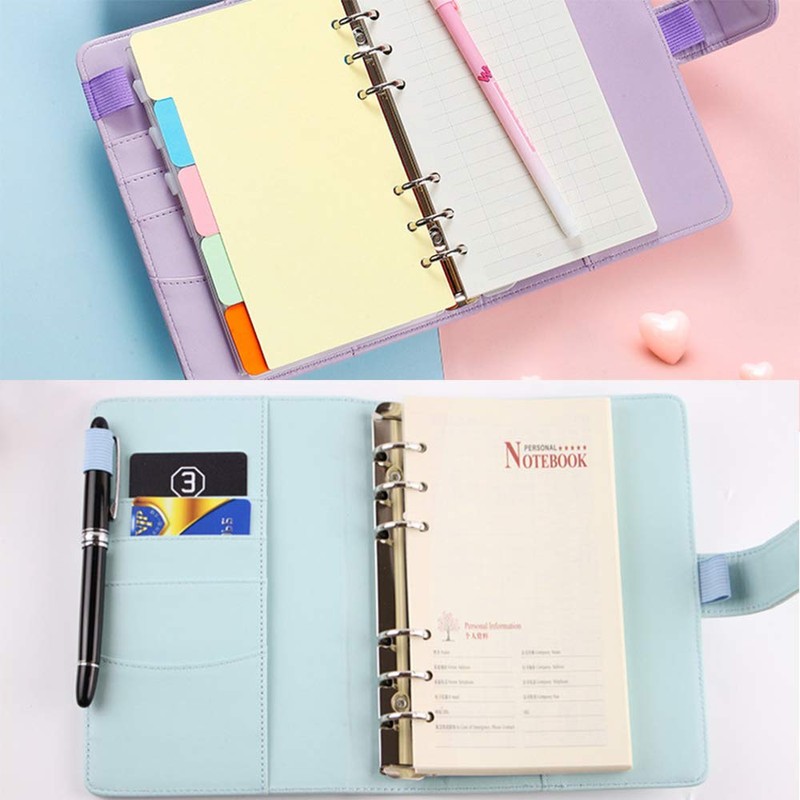 A5 PU Leather Notebook, Soft Notebook PU Faux Leather A5