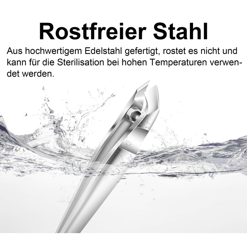 Professional Stainless Steel 2-in-1 Cuticle Pusher and Cuticle Nipper Cutter