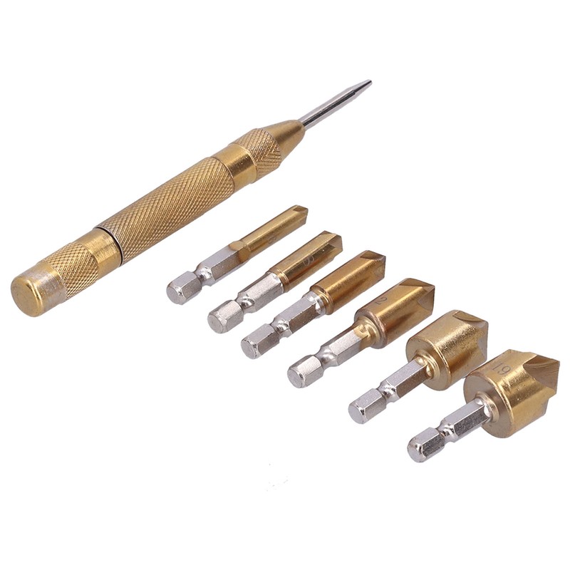 Chamfer Drill Bit Hex Shank 5 Flute Countersink Hole Opener