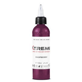 Xtreme Tattoo Ink, Versatile Medium Viscosity for Precision Tattooing, Rich Hue, Quick Healing, Acrylic-Free, Water Based, Highest Safety Standards - Ready-to-Use Tattoo Ink (Raspberry, 4 oz)
