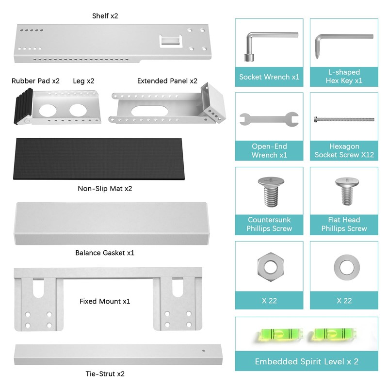 Retbtnm Air Conditioner Support Bracket, Adjustable Window Air Conditioner Bracket,