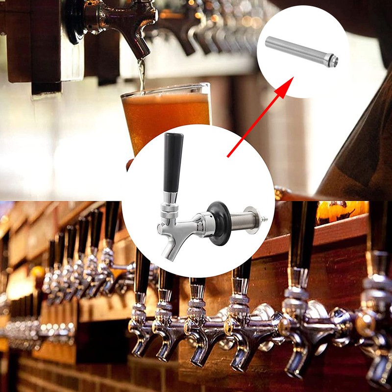 150mm Brewing Beer Tap Locking Flange G5/8 Draft Beer Dispenser