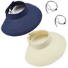 Sun Visor Hats Summer Wide Brim Clip on Beach Adjustable
