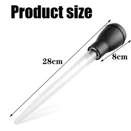 Extra Large 11 Inch Turkey Baster Chicken Poultry Meat BBQ Baster Syringe Tube Pump Pipe Type 30ml for Cooking Meat Injector Syringe