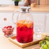 Karafu 3 Liter/100 Oz Glass Pitcher with Lid, Easy Clean